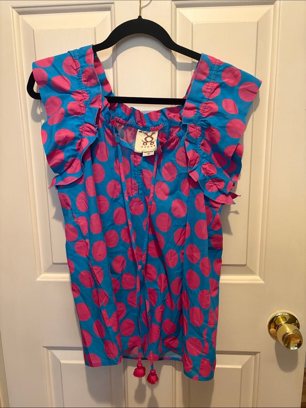 Figue | Sleeveless Polka Dot Top